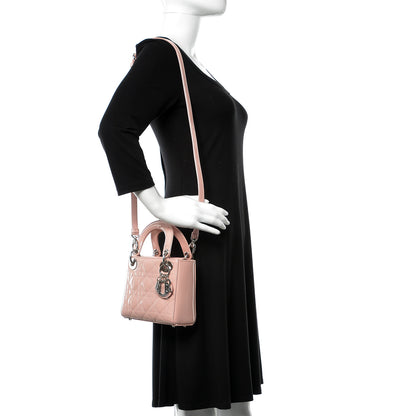 Christian Dior Patent Cannage Mini Lady Dior Pink 2 of 10