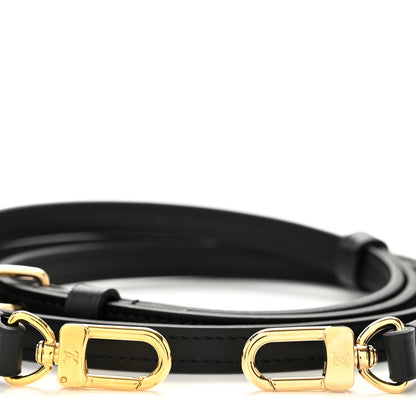 Louis Vuitton Calfskin 16mm Adjustable Shoulder Strap Black 3 of 4