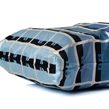 Chanel Caviar Fabric Quilted Foldable Tote With Chain Black Multicolor 14 of 14