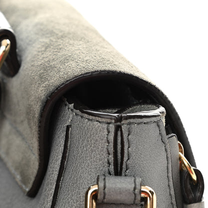 Chloe Suede Calfskin Small Faye Backpack Washed Blue 13 of 19