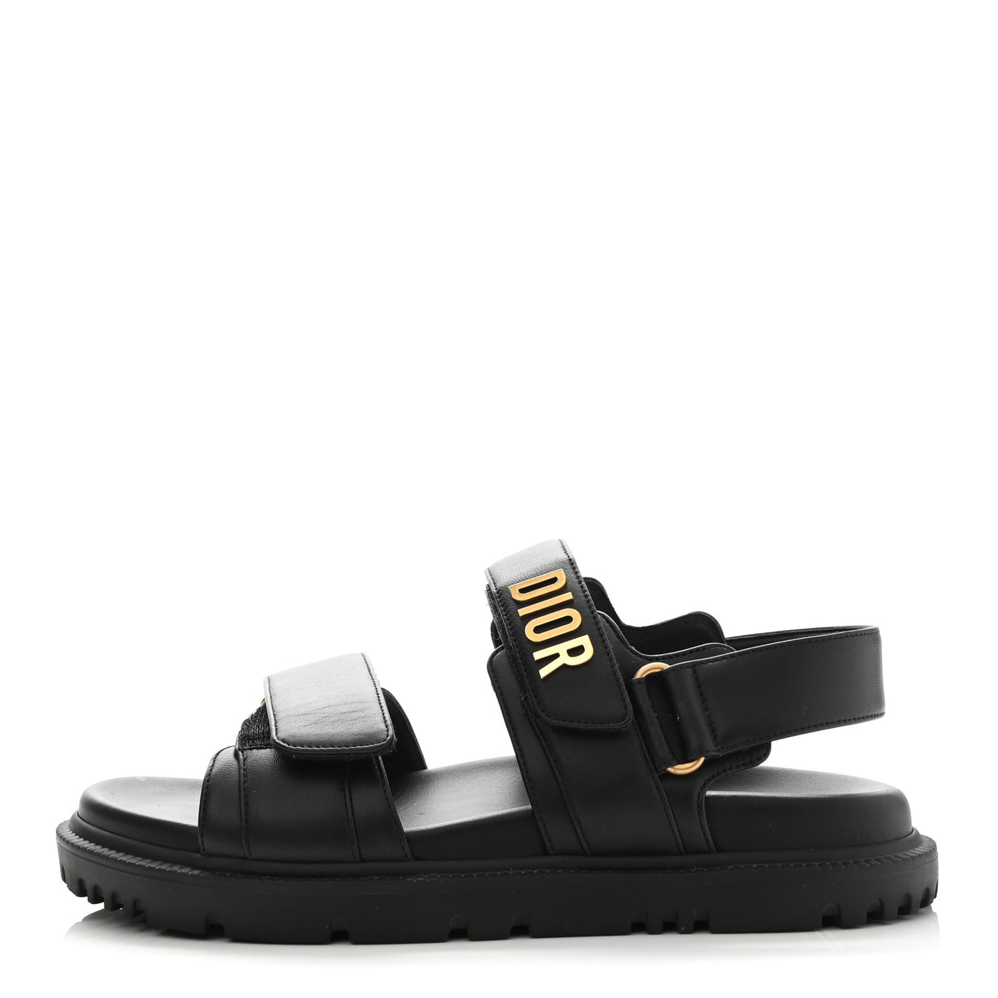 Lambskin Dioract 10mm Sandals 35 Black