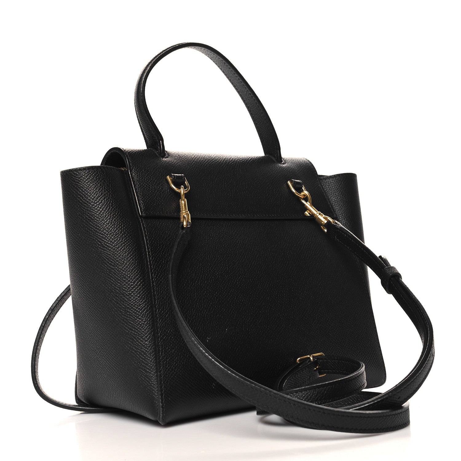 Celine Grained Calfskin Nano Belt Bag Black 3 of 11