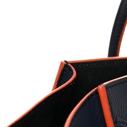 Celine Supple Calfskin Large Phantom Luggage Navy Blue Orange 12 of 13