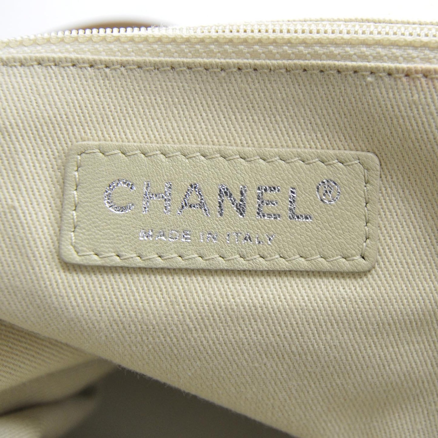 Lambskin Expandable Tote Beige