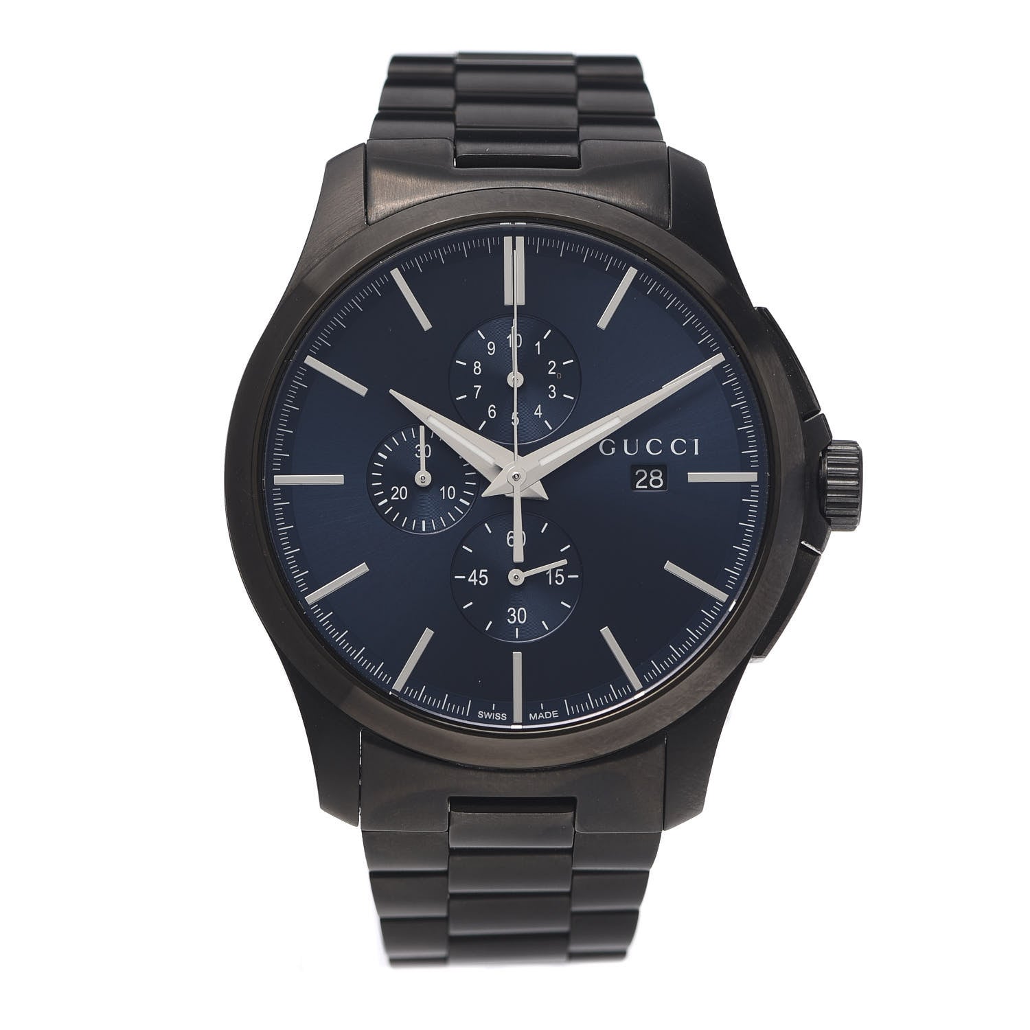 Gucci PVD Stainless Steel 44mm G-Timeless Chronograph Quartz Watch Blue 1 of 5