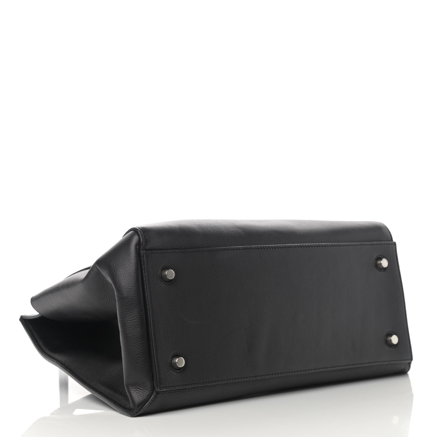 Celine Supple Calfskin Large Edge Shoulder Bag Black 4 of 17