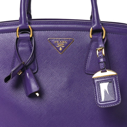 Prada Saffiano Lux Parabole Tote Viola 7 of 9