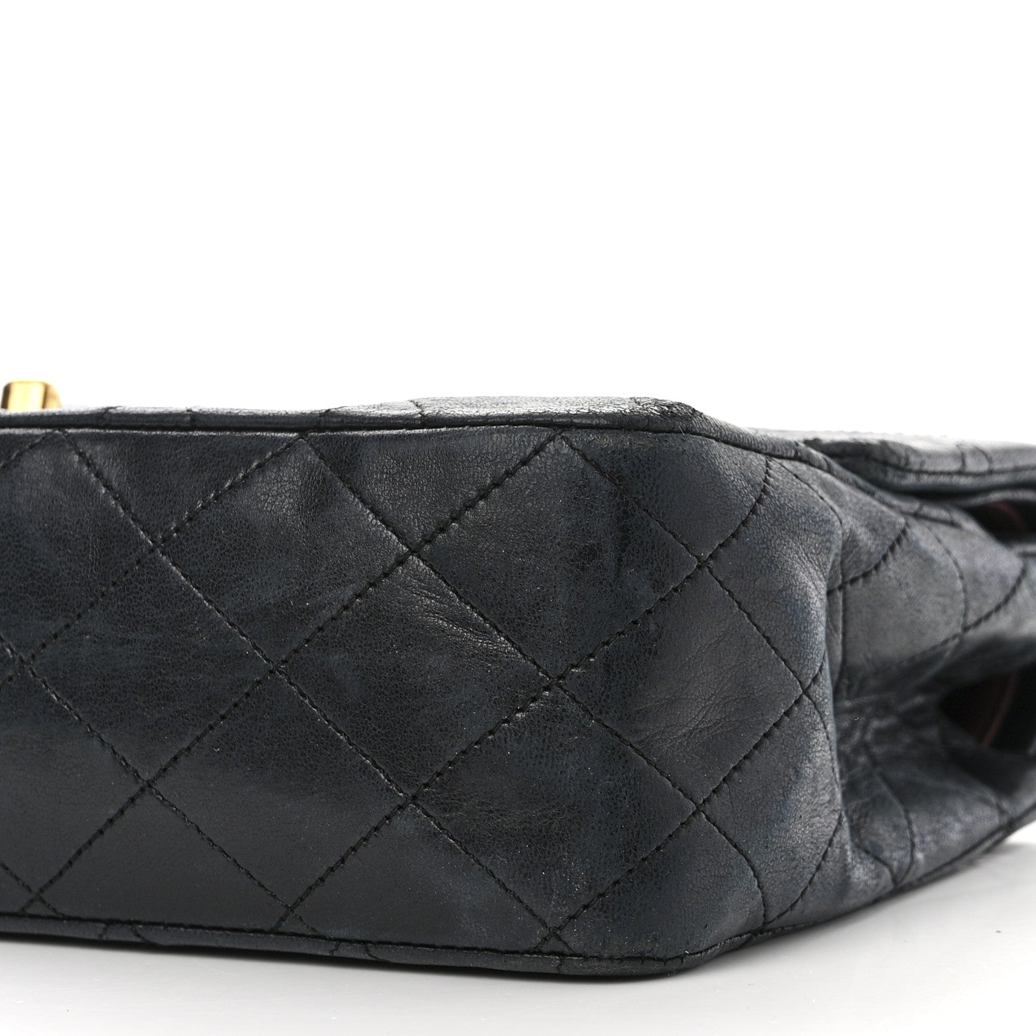 Chanel Lambskin Quilted Medium Double Flap Navy 11 of 15