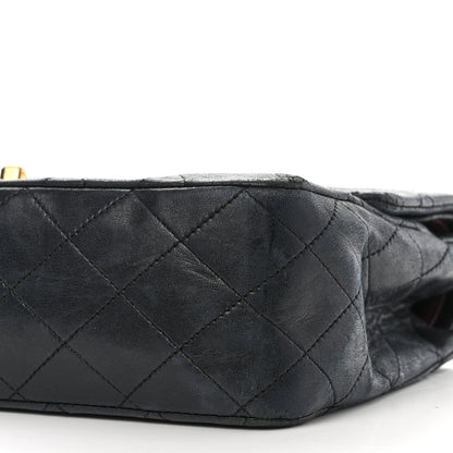 Chanel Lambskin Quilted Medium Double Flap Navy 11 of 15