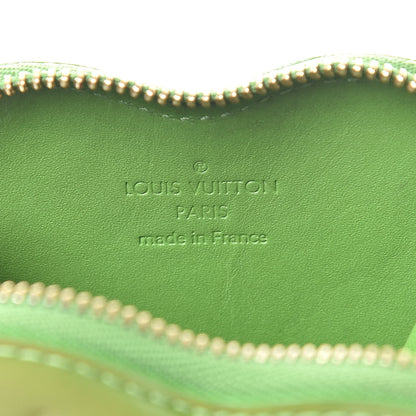 Cartier LOUIS VUITTON Vernis Heart Coin Purse Vert Tonic 6 of 9