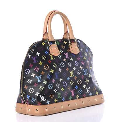 Louis Vuitton Monogram Multicolor Alma GM Black 2 of 18