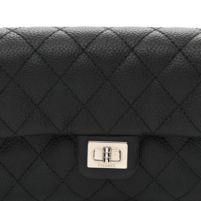 Chanel Grained Calfskin Quilted 2.55 Reissue Flap Belt Bag Clutch Black 8 of 10
