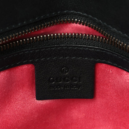 Gucci Velvet Matelasse Medium GG Marmont Shoulder Bag Black 6 of 9