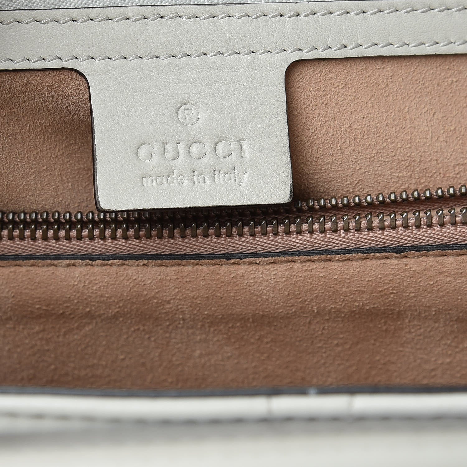Gucci Calfskin Matelasse Studded Medium GG Marmont Tote White 7 of 10