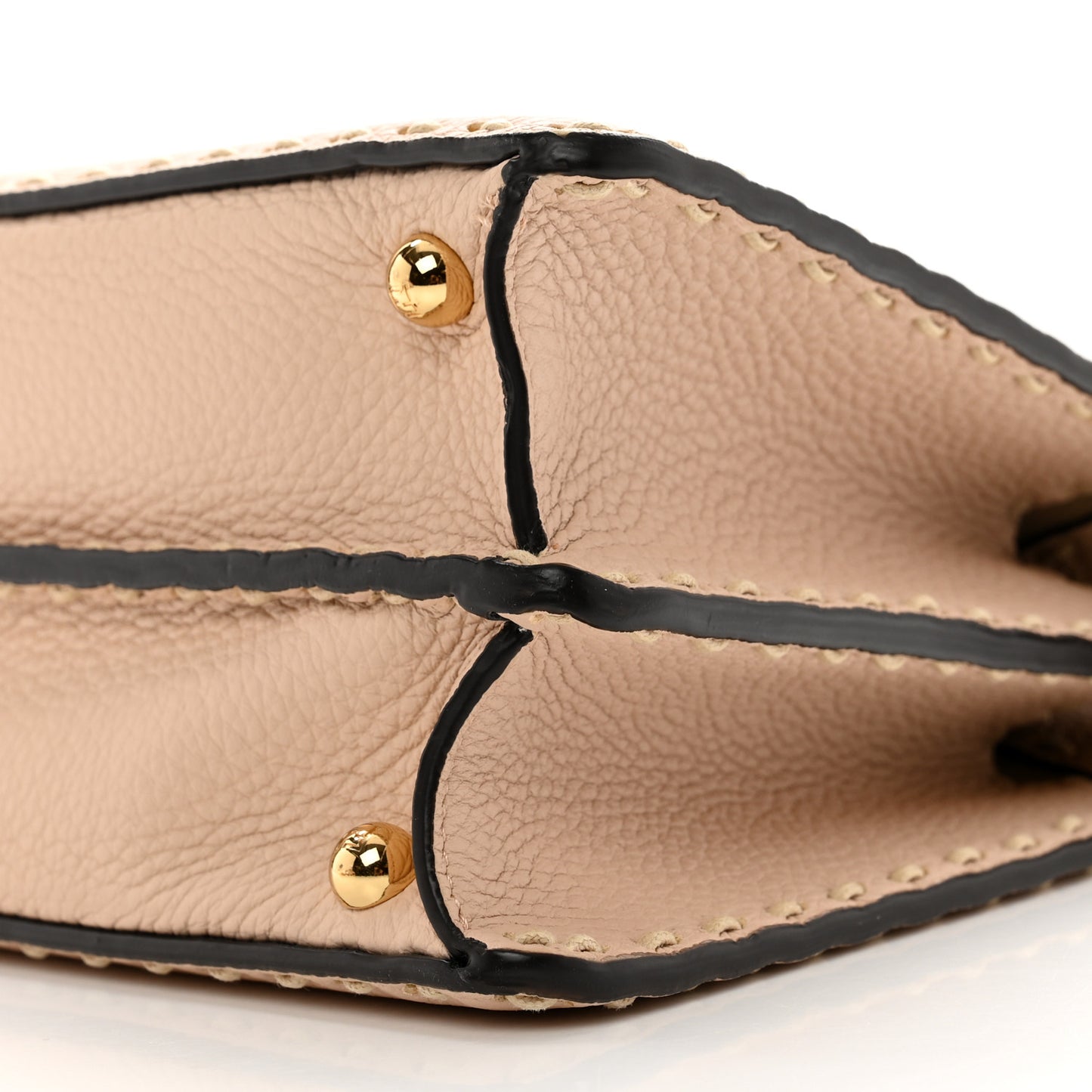 Cuoio Romano Selleria Chamois Small Peekaboo I SEE U Satchel Rosa Plaster