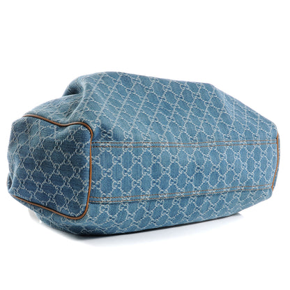 Gucci Denim Monogram Large Sukey Tote 4 of 7