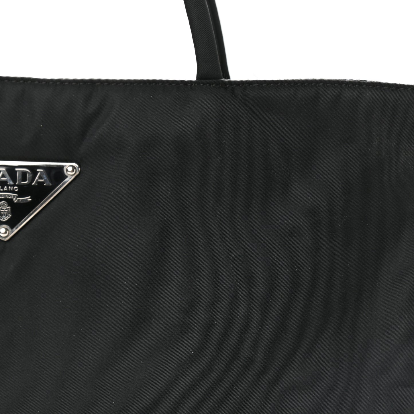Calfskin Tessuto Nylon Easy Shoulder Bag Black