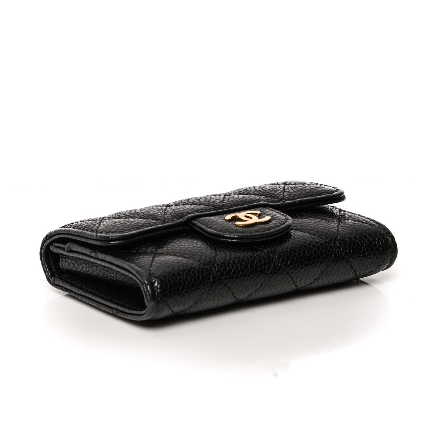 Chanel Caviar Quilted Flap Card Holder Black 4 of 8