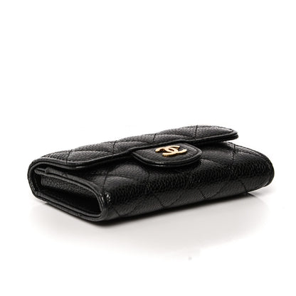 Chanel Caviar Quilted Flap Card Holder Black 4 of 8