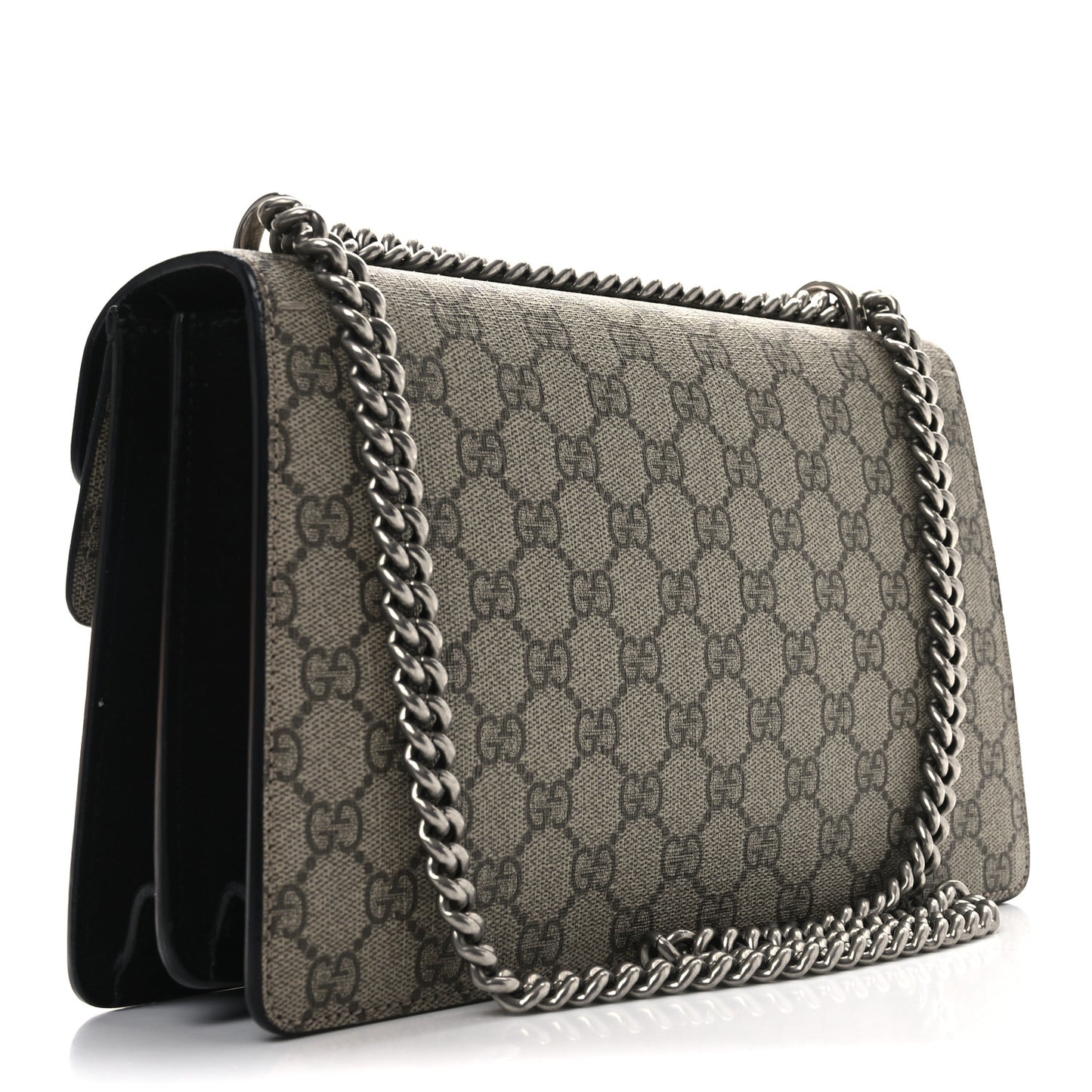 GG Supreme Monogram Small Dionysus Shoulder Bag Black