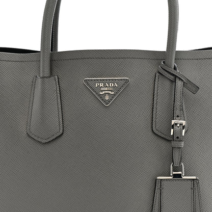 Prada Saffiano Cuir Medium Double Bag Marmo 10 of 13
