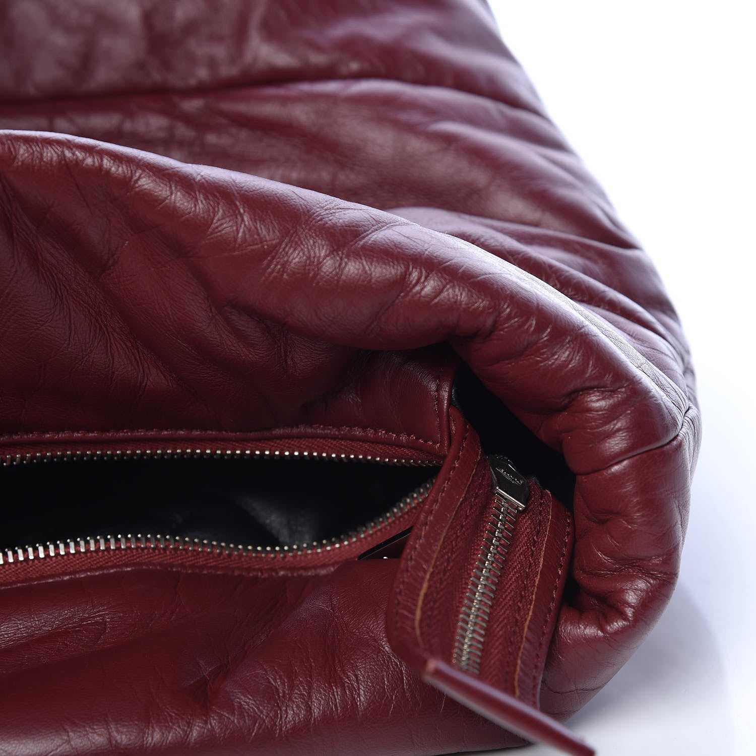 Chanel Lambskin Quilted Large Coco Cocoon Tote Burgundy 13 of 19