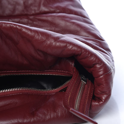 Chanel Lambskin Quilted Large Coco Cocoon Tote Burgundy 13 of 19