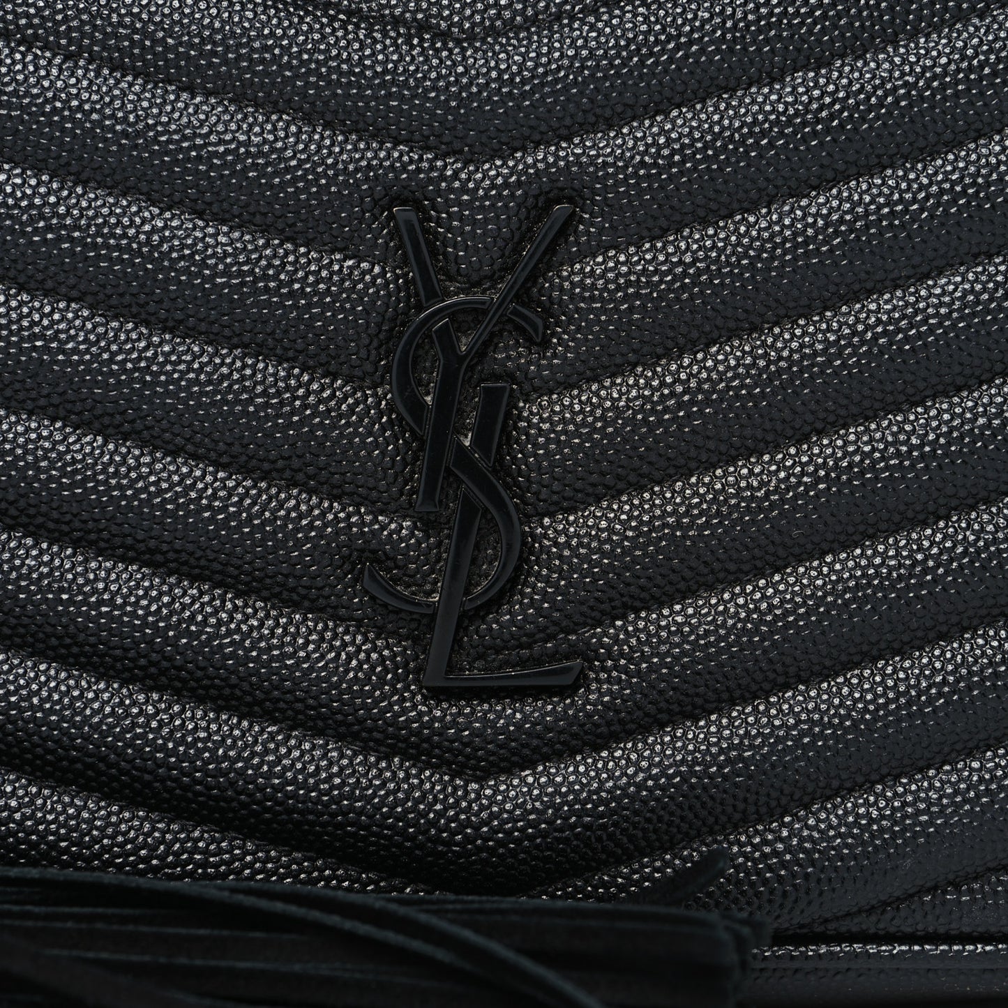 Grain De Poudre Matelasse Monogram Mini Lou Camera Bag Black