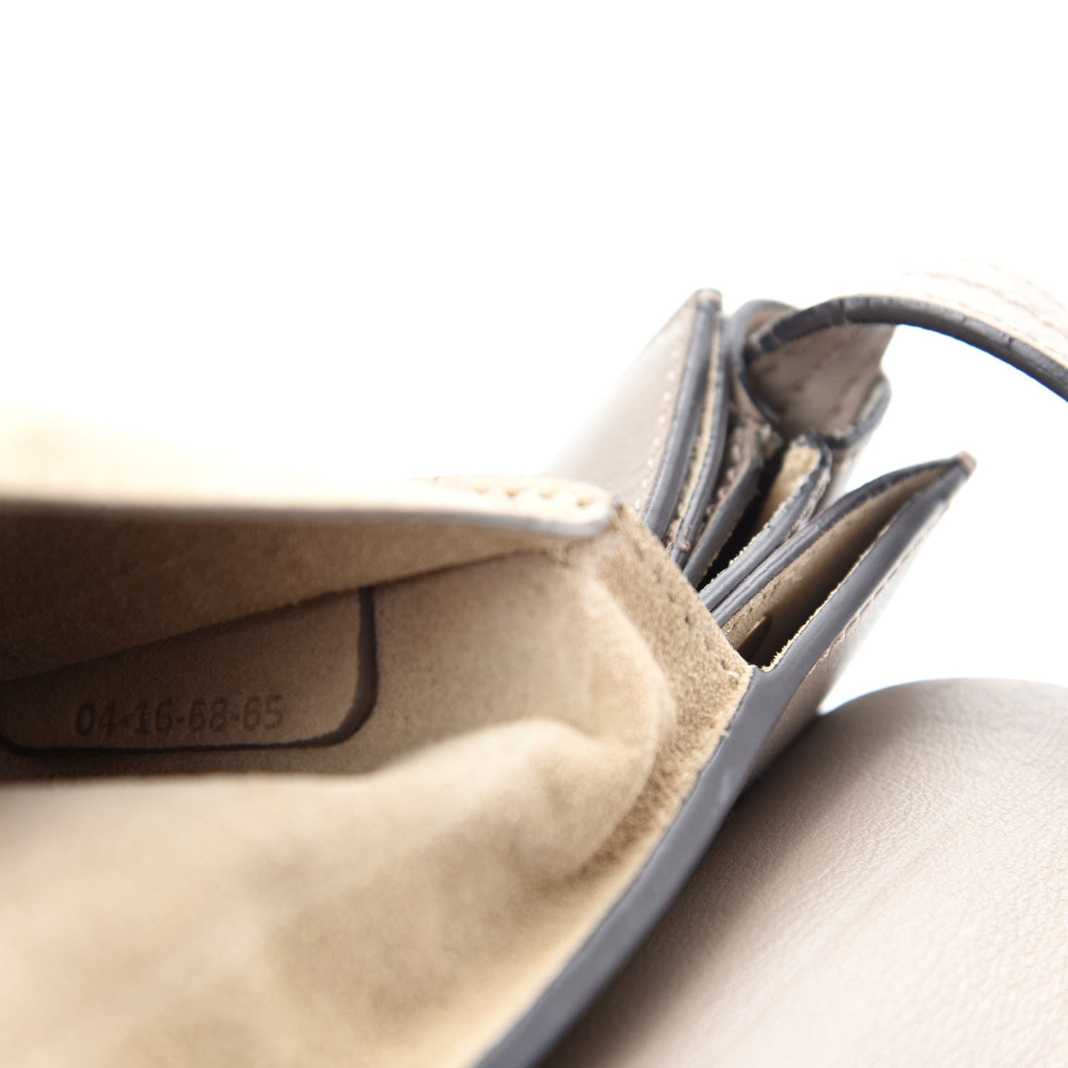 Chloe Suede Calfskin Small Faye Shoulder Bag Motty Grey 12 of 13