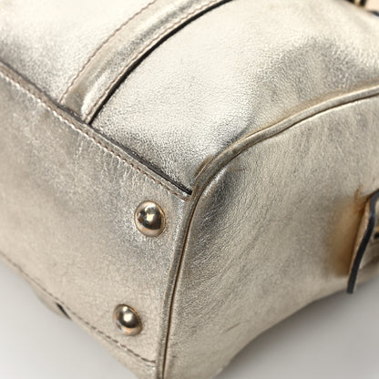 Gucci Metallic Calfskin Medium Britt Boston Gold 10 of 10