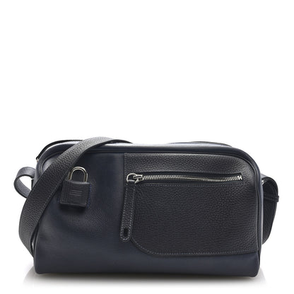 Hermes Evercolor Taurillon Clemence Petit Courrier Bag Bleu Nuit Caban 1 of 9