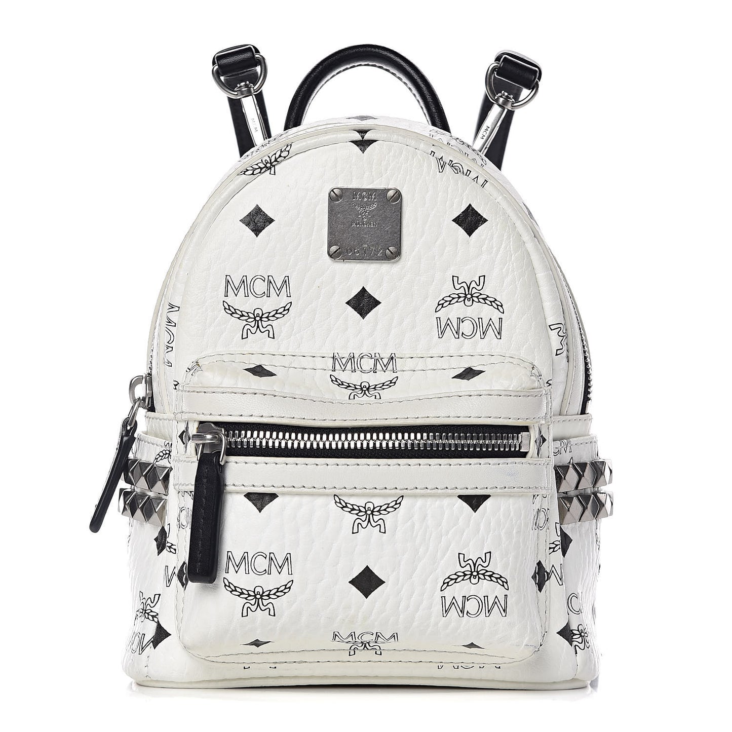 Visetos Studded X-Mini Bebe Boo Backpack White