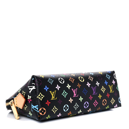 Louis Vuitton Monogram Multicolor Cosmetic Pouch Black Grenade 4 of 10