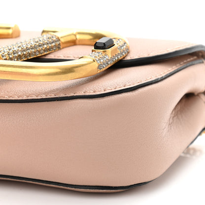 Valentino Garavani Calfskin Crystal Mini Supervee Pouch Rose Cannelle 9 of 9