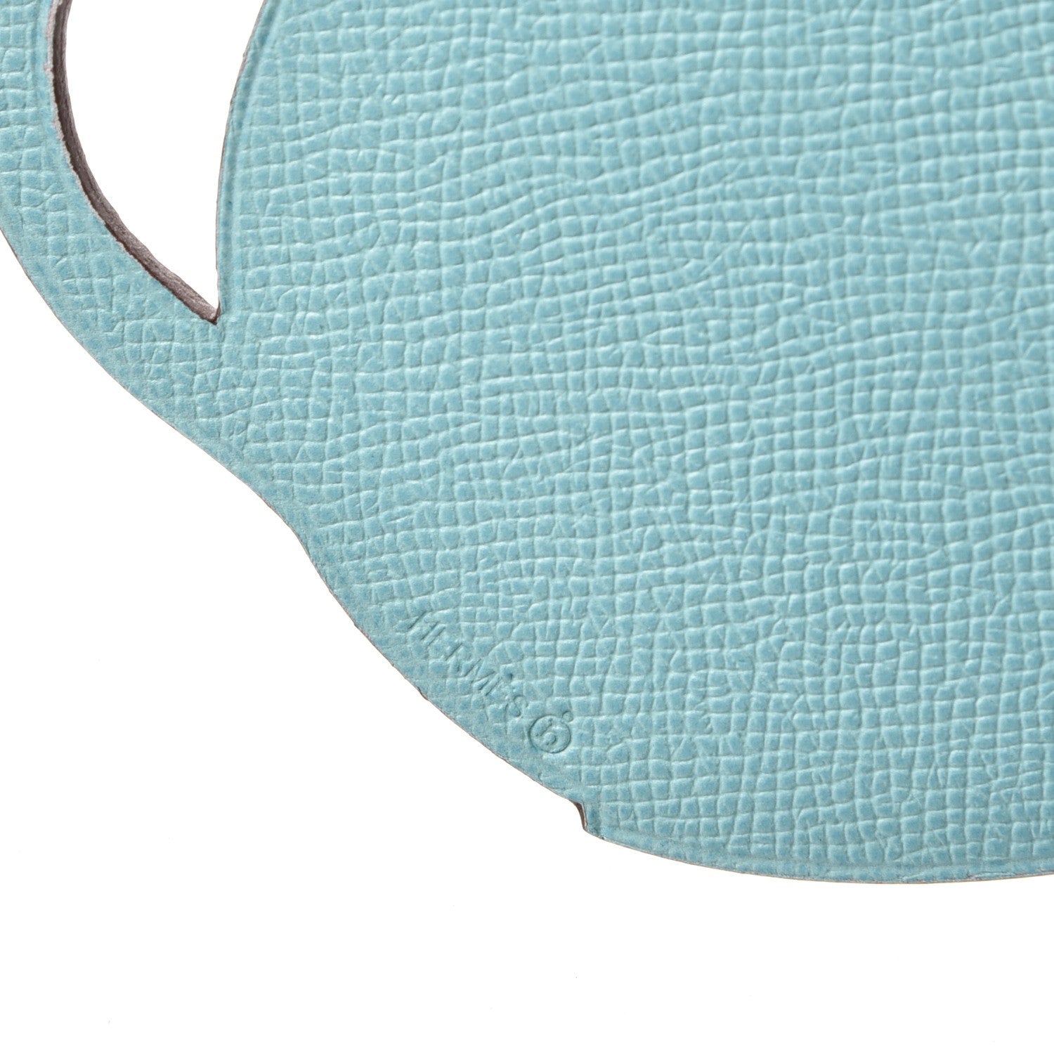 Hermes Togo Epsom Petit H Teapot Bag Charm GM Bougainvillea Bleu Atoll 3 of 4