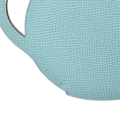 Hermes Togo Epsom Petit H Teapot Bag Charm GM Bougainvillea Bleu Atoll 3 of 4