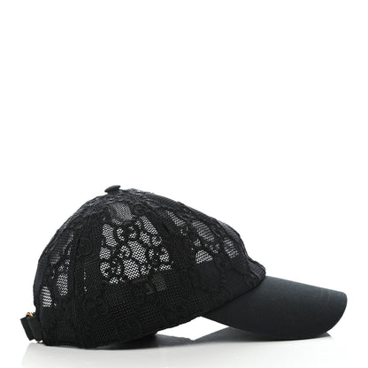 Gucci GG Net Embroidered Baseball Hat M Black 5 of 8