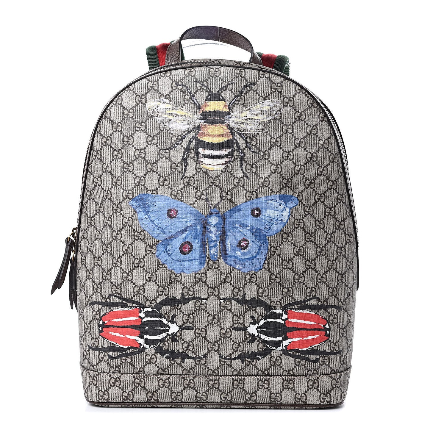 GG Supreme Monogram Web Insect Dome Backpack