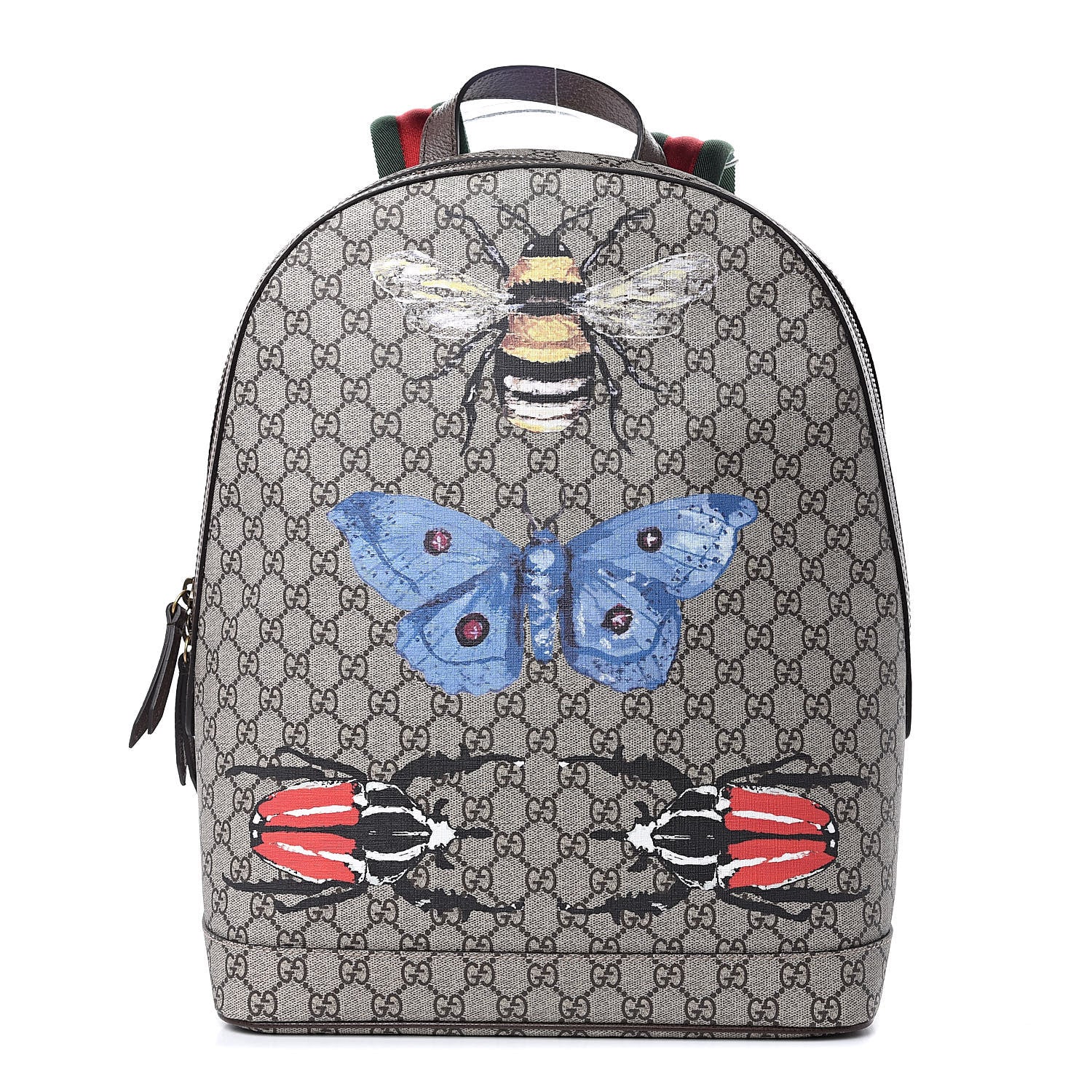Gucci GG Supreme Monogram Web Insect Dome Backpack 1 of 10