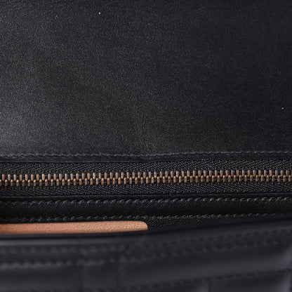 Gucci Calfskin Matelasse Studded Medium GG Marmont Shoulder Bag Black 8 of 10