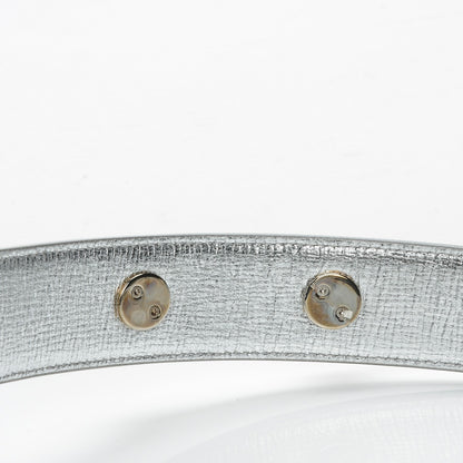 Christian Dior Metallic Grained Calfskin Cannage Small Lucky Badges My Lady Dior Silver 8 of 8