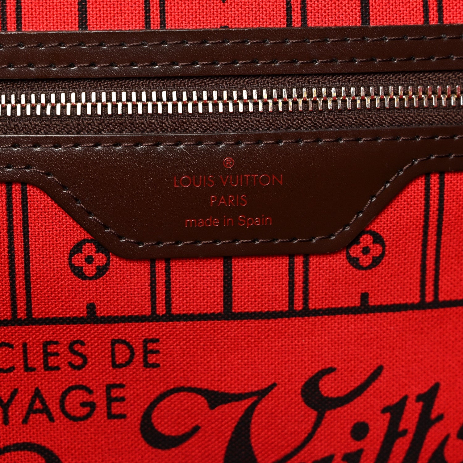 Louis Vuitton Damier Ebene Neverfull MM 6 of 12