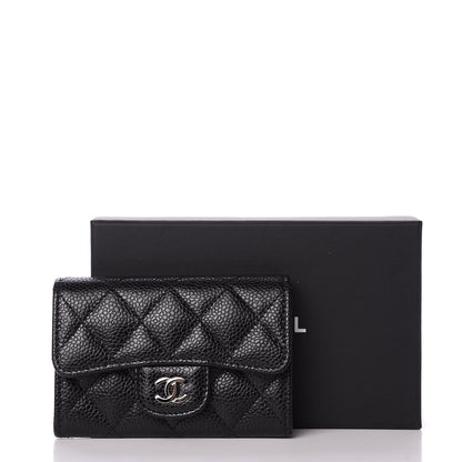 Chanel Caviar Quilted Flap Card Holder Black 11 of 11