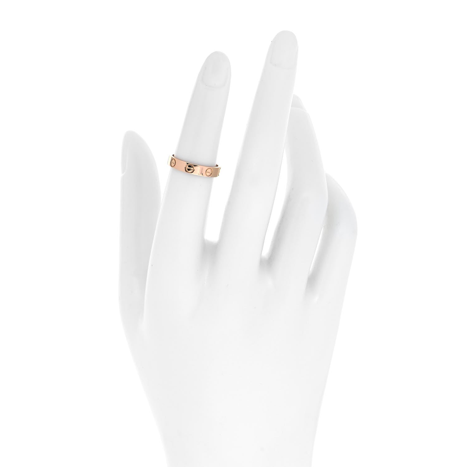 Cartier 18K Pink Gold 3.5mm LOVE Wedding Band Ring 49 4.75 3 of 8