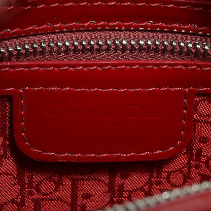 Christian Dior Patent Cannage Medium Lady Dior Red 7 of 12