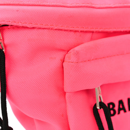 Balenciaga Textured Sport Nylon Logo Wheel Belt Bag Acid Pink 14 of 14