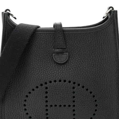 Hermes Taurillon Clemence Evelyne TPM Black 8 of 11