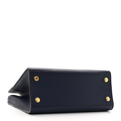 Louis Vuitton Taurillon City Steamer MM Blue Red 4 of 9