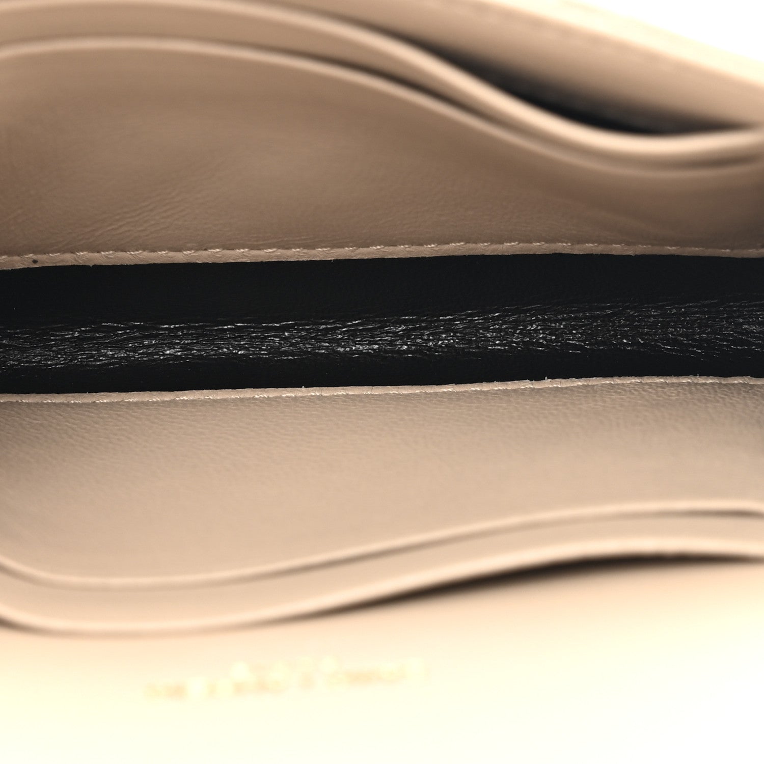 Saint Laurent Lambskin Quilted Monogram Gaby Small Envelope Wallet Beige 5 of 9