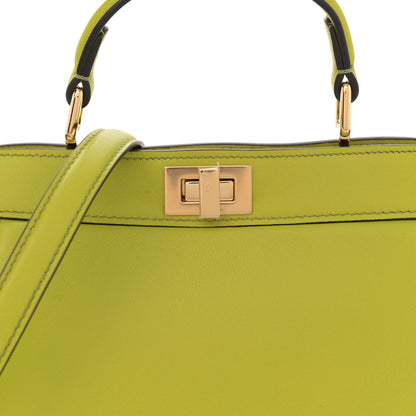 Fendi Shiny Nappa Petite Peekaboo I SEE U Satchel Wasabi 8 of 11